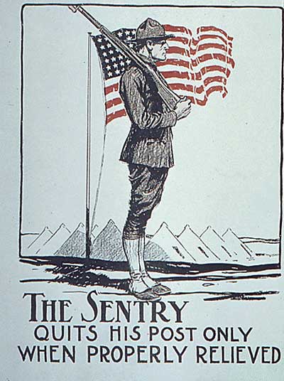 A Copy Of An Old World War 1 Poster.