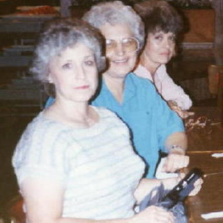 Evelyn, in front and on the left. Taken in 1984.