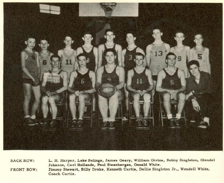 The 1948-1949 Basketball Team.